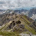 Gipfelgrat des Entschenkopfs, dahinter Gaißalp- und Rubihorn