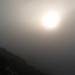 Sonne durch Nebel am Scalettahorn. Doch es war nur ein kurzes Aufbäumen der Sonne...