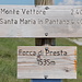 Forca di Presta - Hier, am Pass, startet unsere heutige Tour auf den Monte Vettore.
