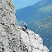 Der Klettersteig. Ohne die Dame wäre mir dieser im Abstieg vermutlich nicht aufgefallen ;)