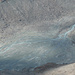Schwemmebene Haut Glacier d'Arolla. Rechts ein (britisches?) Forschungscamp