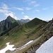 die winters begangene Aufstiegsmulde zu den beiden Schnierenhörnlis