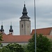 Telc/Teltsch: Blick auf Schloss und Kirche