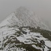 Blick zurück zum Aufstiegsweg vom Gipfel des Gromser Chopf