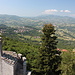San Marino - Ausblick von der Festung Cesta (aka La seconda torre/Zweiter Turm bzw. Fratta) in etwa südwestliche Richtung.