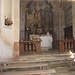 Interno della chiesa della Visitazione a Rainero.