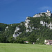 San Marino - Ausblick unweit des Fontevecchia-Viaduktes zu den Festungen Montale (La terza torre/Dritter Turm) und Cesta (aka La seconda torre/Zweiter Turm bzw. Fratta).
