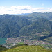 Blick über Porlezza und u.a.ins Val Cavargna  