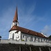 imposant thront die Kirche über Marbach