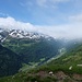 Bedretto Tal mit Blick ins Val Torta - ein Schauer im Anmarsch 