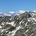 Blick ins Wallis, und ich werde gut beobachtet von einem  Berggeist rechts der Bildmitte im dunklen Gipfel ;-))