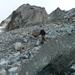 Hüttenweg Cabane de Bertol, Gletscherzunge Glacier de Bertol