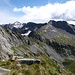 Panorama NO von der Punta di Spluga - in der Tiefe der See der Alpe Spluga
