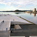 Aufgang zum Dach des Opernhauses mit Blick auf den Oslofjord