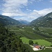 Aussicht aus der Luftseilbahn ins Vinschgau