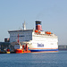"Unsere" Stena Scandinavica im Hafen von Kiel