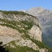 untere Bildhälfte: gut erkennbar der Felsenweg nach Fisialp und Jegertosse