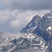 Auch der Alpstein hatte ständig mit Wolken zu kämpfen. Rechts oben der Säntis.