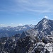 Rechts Alpspitze, in Bildmitte der Wettersteinkamm, dahinter Karwendel
