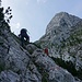 Aufstieg über den Klettersteig-Teil
