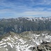 Hinunterblick zum Goli de Rogneux und zum gestrigen Gipfelziel