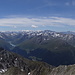 prächtiges Panorama mit Grand Combin und Mont Blanc - beide bereits von Wolken verhüllt