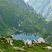 Passo del Gagnone - in der Tiefe im Val d'Efra der Lago