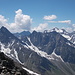 Schobergruppe mit Hochschober (3. Gipfel von rechts), ganz links Gödis (3206m) in der Mitte Gannot (3104m) 