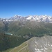 Beginn der Gipfelrundschau: über den Lac de Toules zum Mont Blanc ...