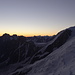 ...und über dem nördlichen Mont-Blanc-Massiv wird es hell.