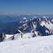 Vom Mont Blanc aus sind die 4000er wie Aiguille Verte und Mont Maudit lediglich Trabanten