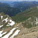 Daxspitze e Kalkwandstanghe visti dalla vetta del Rollspitze