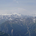 Gipfelpanorama Walliser 4000er<br />v.l.n.r. Weissmiesgruppe, Mischabelgruppe und Weisshorn