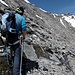 Découverte du fameux rocher de l'Eiger...il s'agit de trouver comment rejoindre la cabane, bien visible...