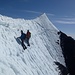 Juste sous le sommet de l'Eiger - glissade interdite