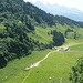 Blick zur Alp Tesel hinunter