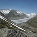 Nochmals schauen wir vom Tälligrat zum Aletschgletscher
