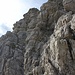 Unsere Aufstiegsroute am Westlichen Luchskopf: Die Rampe links der Bildmitte