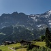 Blick von Grindelwald zum Mittellegi-Grat und Eiger-Gipfel