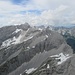 Blick nach Westen. Moserkarspitze, Rauhkarlspitze, Kaltwasserkarspitze...