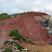 Sehr eindrücklich die rote Farbe des Gesteins