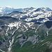 Wonderful panorama during the descent on the SSW ridge at elevation 2750 m.