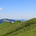 Appenzeller Hügellandschaft, kurz vorm Einstieg in den alpinen Steig