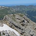 Blick vom Rossstock-Gipfel auf den Vorgipfel