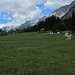 Rückblick zu den Bergen rund um die westliche Karwendelspitze
