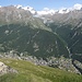 Tiefblick auf Zermatt und ein paar bekannten 4'000er...