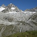 Oberes Gabelhorn mit Wellenkuppe, Trifhorn und Triftgletscher...