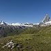 Morgenstimmung und Einsamkeit auf dem Rückweg nach Zermatt...