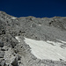 Über diese Steilstufe gelangt man auf das Gipfelplateau des Rätschenhorns.