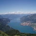 Ramo di Lecco del Lago di Como con Mandello Lario a destra ed il promontorio di Bellagio